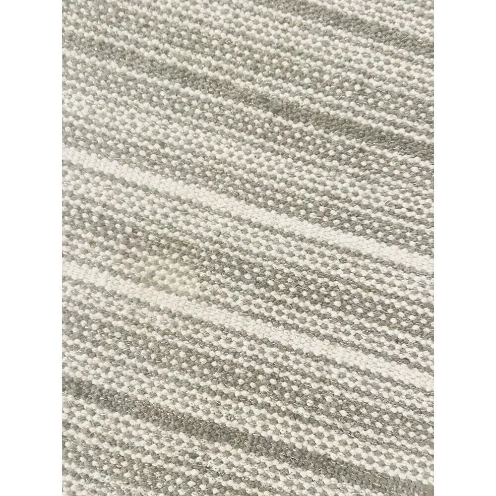 Set of 4 Placemats Woven Grey White Silver Neutral Boho Holiday Artist Accents